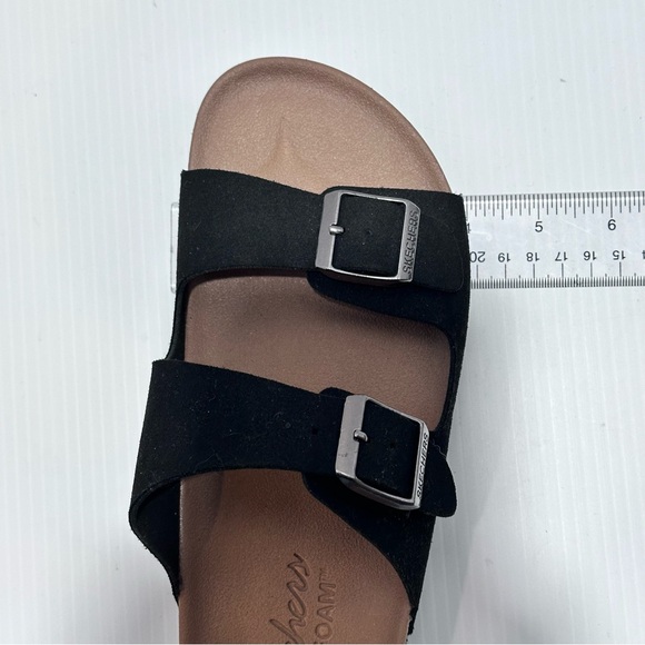 SKECHERS Relaxed Fit Luxe Foam Women's size 8 Slip On two strap sandals Like New - Picture 9 of 10